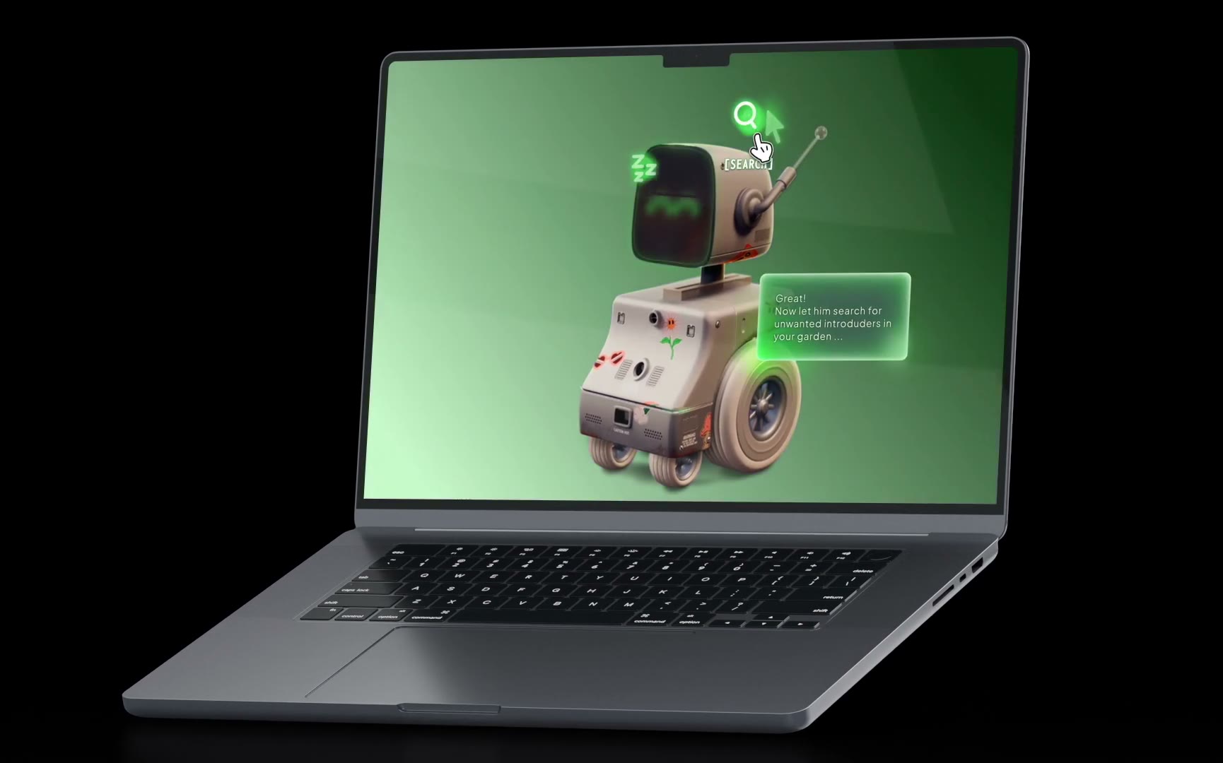 Bloomy-Prototyp als 3D- und Rive-Projekt